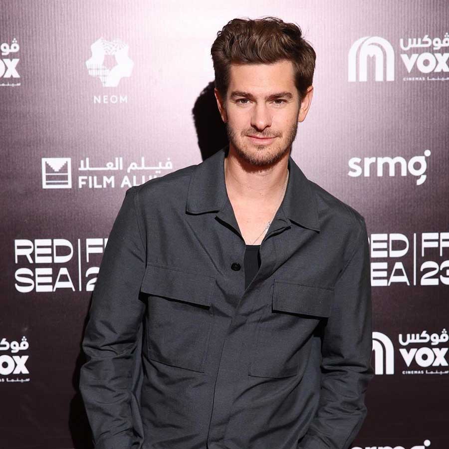 The Amazing Spider-Man star Andrew Garfield also posed for the cameras at the film festival.