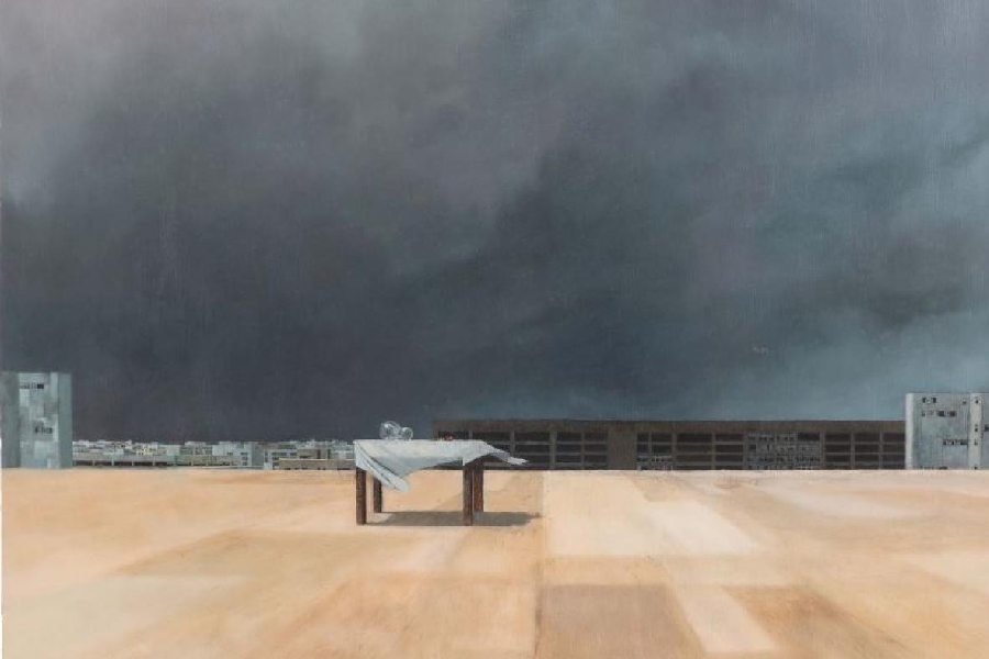 An artwork by Ali Nakbhi [Emami Art]