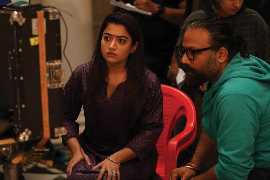 Rashmika Mandanna on the sets of Animal.