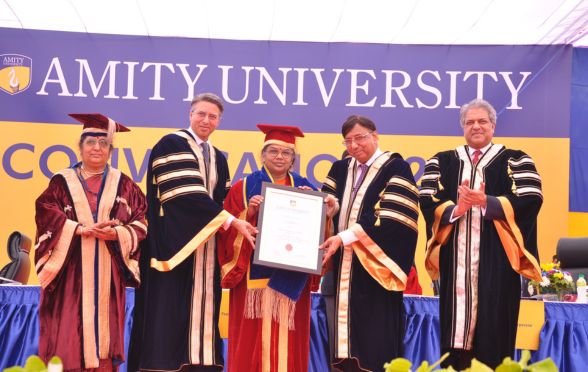 onorary Doctorate conferred upon Dr N Kalaiselvi, DG CSIR at Amity University