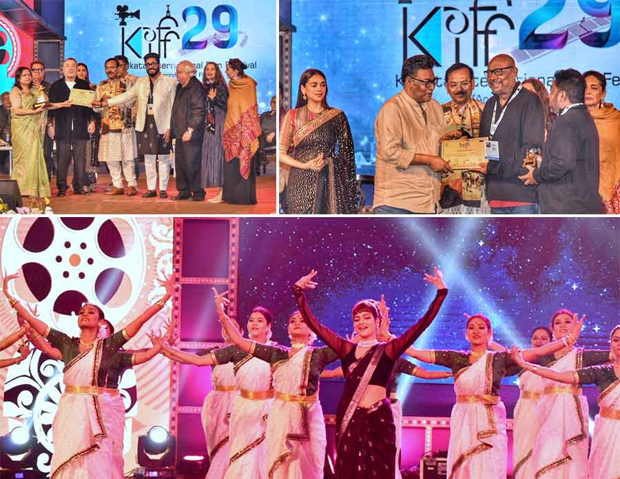 Kolkata International Film Festival ended with a grand closing ceremony at Nandan on Tuesday. The International Moving Images Special Jury Award was presented to ‘Chalchitro Akhon’ by Anjan Dutt while the Best Director award went to Karlos Aniel Malave and the film ‘Children of Nobody’ received the Best Film award 