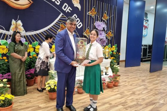 Meenal Kaur Virdi, won the Tata Cummin's Young Achiever's Award, earning a rolling trophy and a substantial cash prize of ₹10,000 for securing the highest average in class 10.