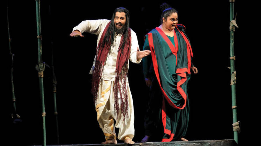 A scene from the play Madhabi