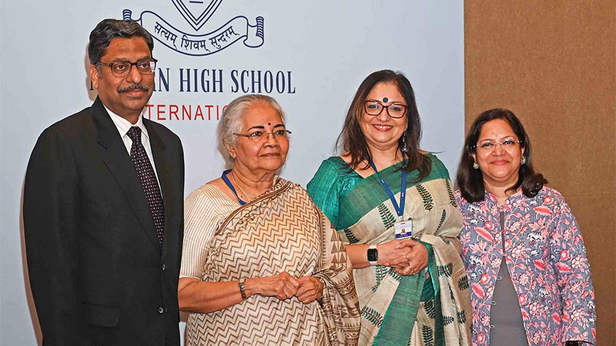 (L-R) Yogesh Goenka, Devi Kar, Nandini Ghatak and Deepali Naair at the event on Friday