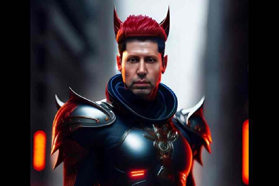 AI-generated image of Sam Altman