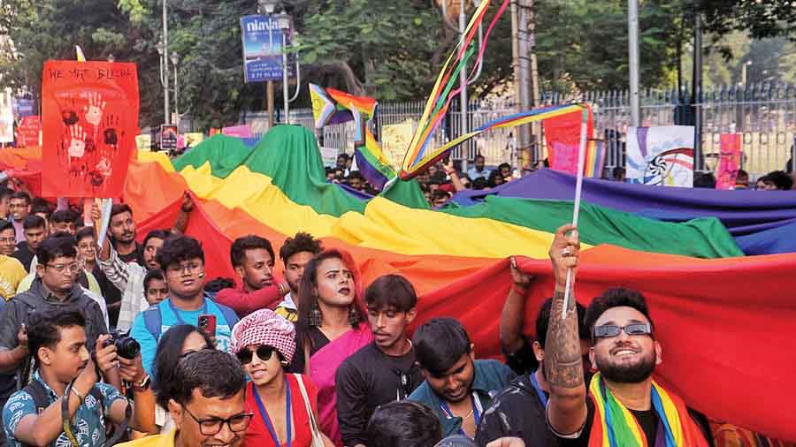 All roads led to Park Street on December 17, as thousands marched from Lady Brabourne College to the Maidan for the 20th edition of the Kolkata Rainbow Pride Walk, the oldest Pride Walk in the country