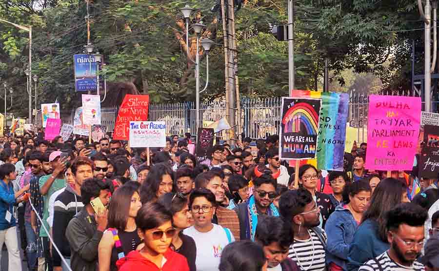 A chorus of over 20,000 chanted ‘Azaadi’, proudly sporting posters of love, inclusivity and resistance 