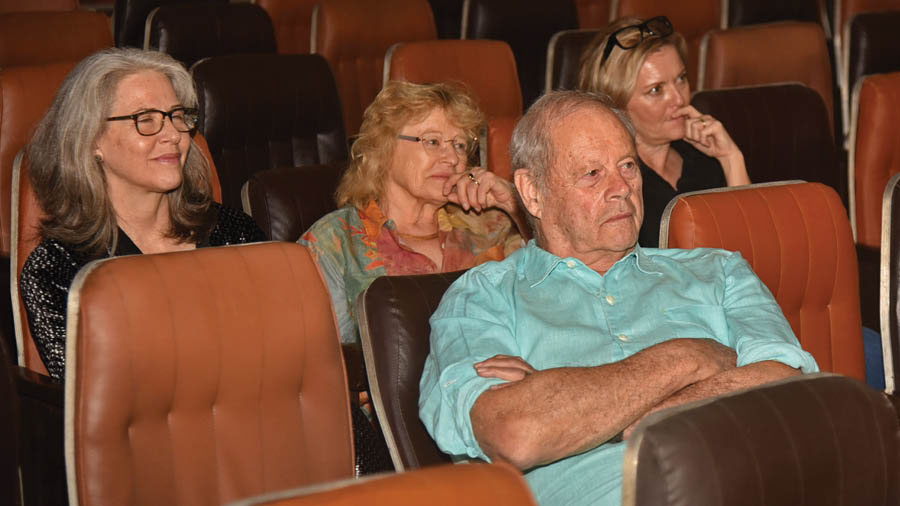 Legendary Australian filmmaker Bruce Beresford (front row) was in attendance at the screening