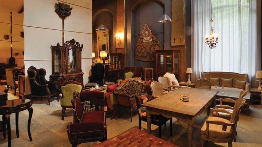 The Great Eastern Home in Mumbai focuses on European or Western aesthetics with a team of craftsmen from Kolkata