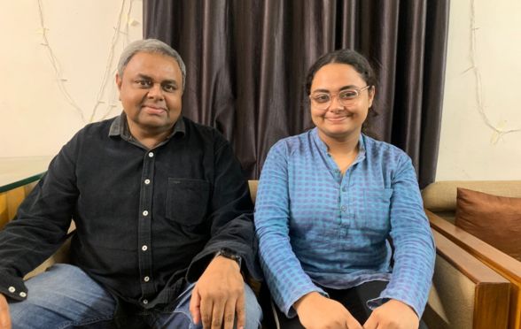 Shritama with her father Somenath Goswami
