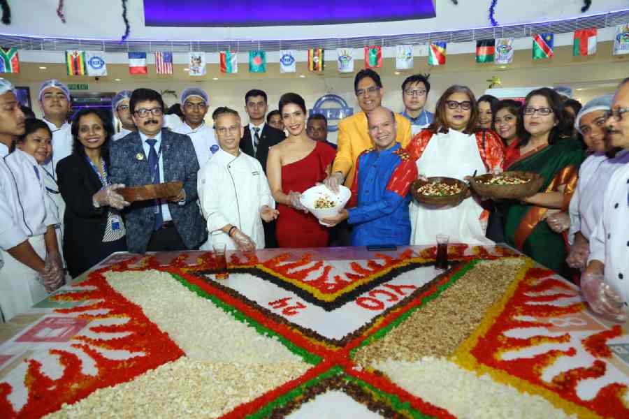 Guests like actor Richa Sharma; Pichaya Lapasthamrong, Thai deputy consul general; dancer Sudarshan Chakravorty and many others participated in the cake-mixing ceremony. "Christmas is a joyous occasion for all of us and we love to celebrate it in style at IIHM. This time it is extra special as we get ready to host the biggest culinary competition of the 10th IIHM Young Chef Olympiad with student chefs coming to our city from than 60 countries for the 10th consecutive year. I would like to wish all a Merry Christmas and a Happy New Year," said Dr Suborno Bose, founder, chairman and chief mentor of the International Institute of Hotel Management (IIHM). 