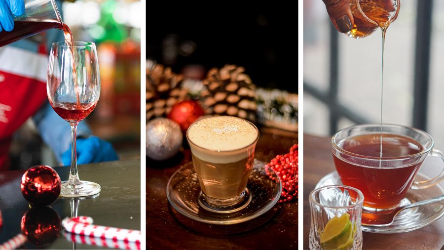 From the traditional mulled wine and eggnog to spiced tea, hot toddy and the perfect cup of coffee — pick your Christmas potion