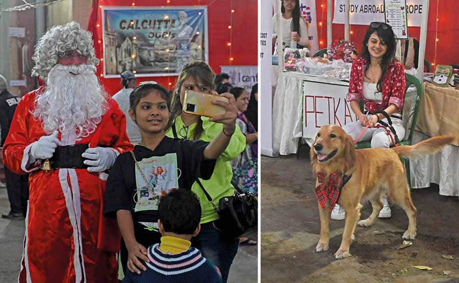 Santa Claus brought his merry ‘ho ho ho’ to town, carrying a bag full of goodies that sent the children into a frenzy as they scrambled to grab the treats he tossed their way. After that, came the selfies. In attendance were some furry friends too!
