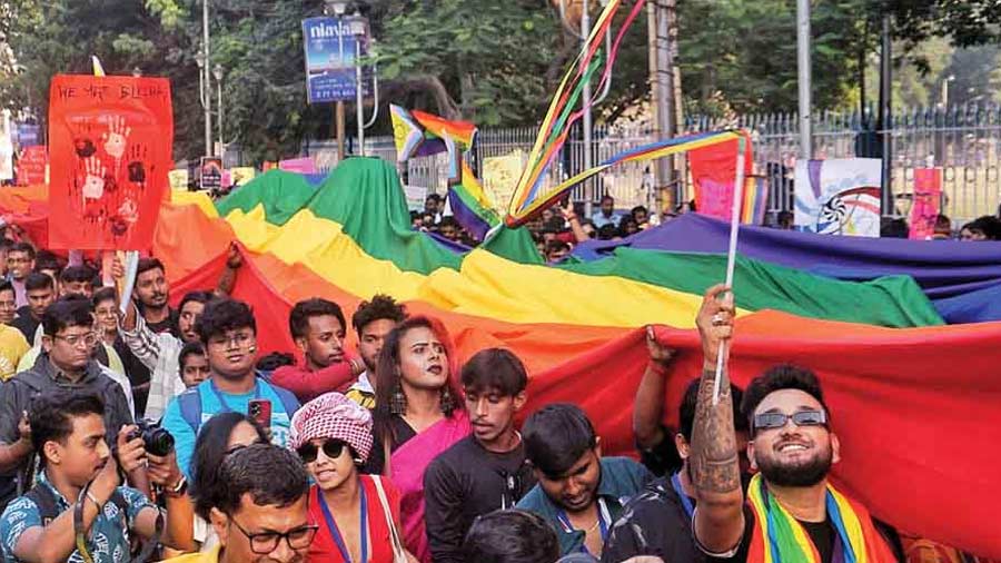 “Azadi for Gaza, azadi for gays,” chanted those present in Kolkata’s Pride Walk 