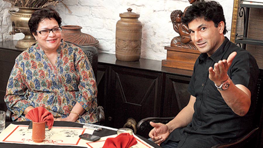 Dasgupta with chef Vikas Khanna at Kewpie’s