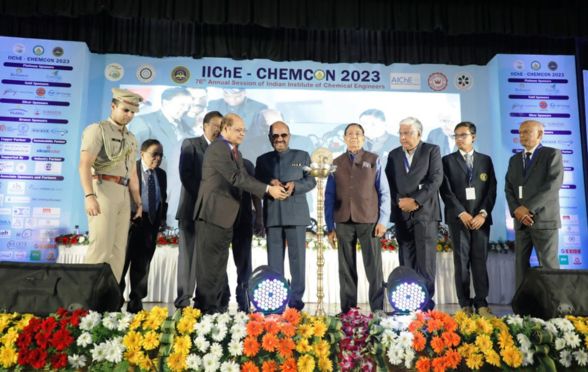 West Bengal Governor Dr C V Ananda Bose inaugurating CHEMCON 2023