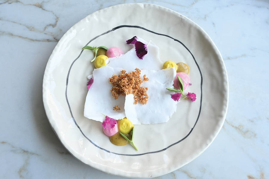 Avinash’s talent as a chef shines through in his presentation as much as taste, evident in his creation of the Tender Coconut Carpaccio