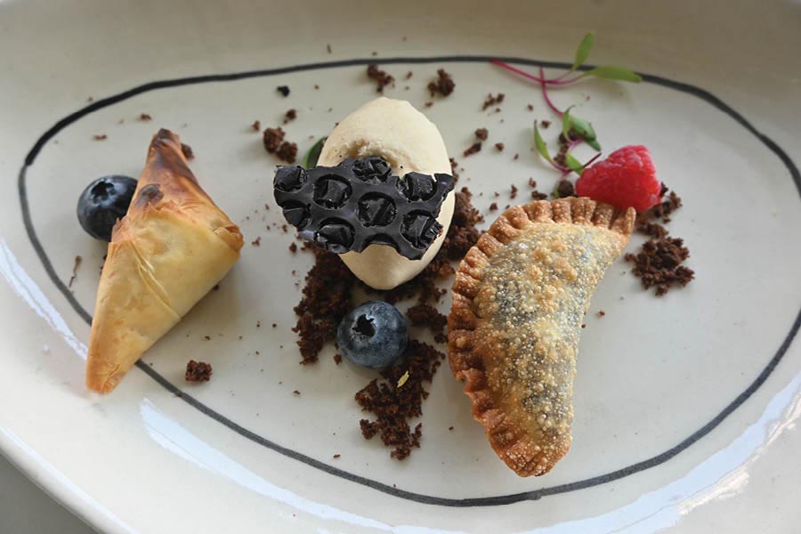 There’s always space for dessert! At his restaurant Cavatina in south Goa, Avinash’s wife Tiz is the pastry chef
