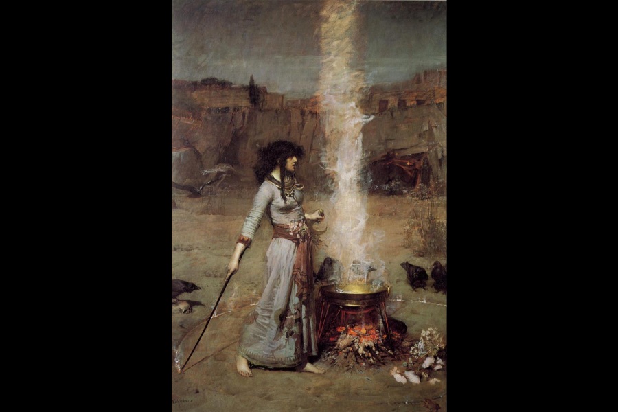 Painting of a witch