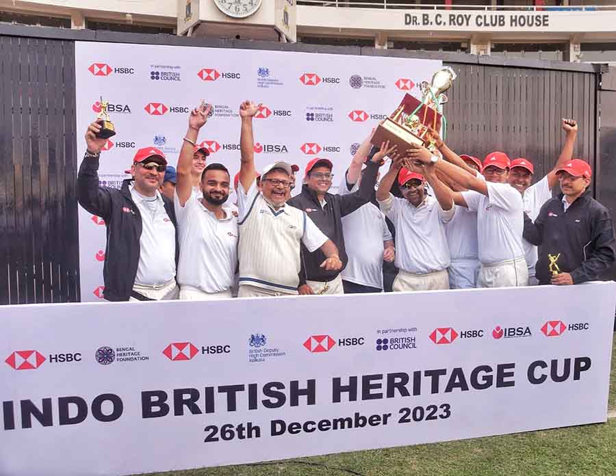 Cricket in whites is a tradition on Boxing Day around the world. The Eden Gardens witnessed its own version of a Boxing Day classic this year as Team UK in India beat Team India in the UK by 15 runs to claim the latest edition of the HSBC Indo-British Heritage Cup on December 26. This marked UK in India’s first victory in the annual charity face-off, with India in the UK having won the first three editions 