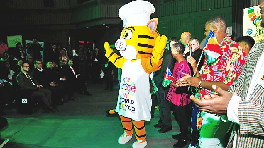 The mascot of this year’s Young Chef Olympiad is The Tiger Chef.