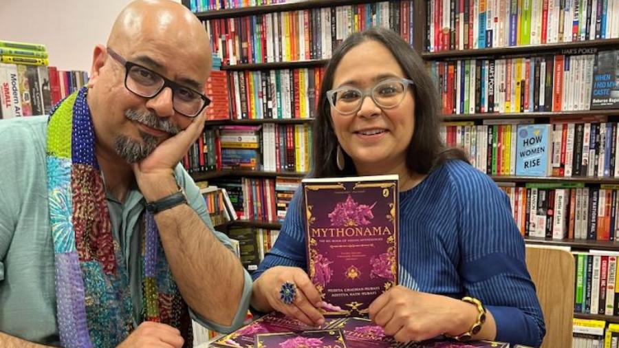 Much of the writing in 'Mythonama' is inspired by the couple's conversations with their own daughters