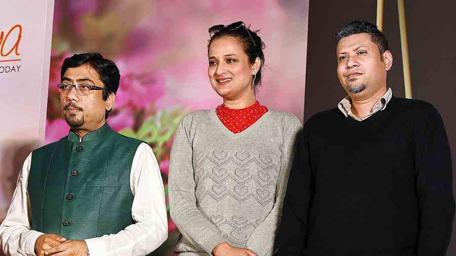 Judges Asish Saha (left), Madhabilata Mitra and Anindya Mukherjee. “I want to convey a message to the semi-finalists as well as the other participants who were not selected, that Goldlites Diva is not a competition with others, it’s a competition with yourself. You should groom yourself and always try to make a better version of yourself,” said Madhabilata. “This year we have seen huge participation from the city and the other small towns. The participants are coming from various professional backgrounds like doctors, engineers, teachers, etc. My message to the semi-finalists is that it’s a cut-throat competition, everyone is equally talented, be it beauty or what they do in real life. I wish them all the best for the semi-final,” added Anindya.