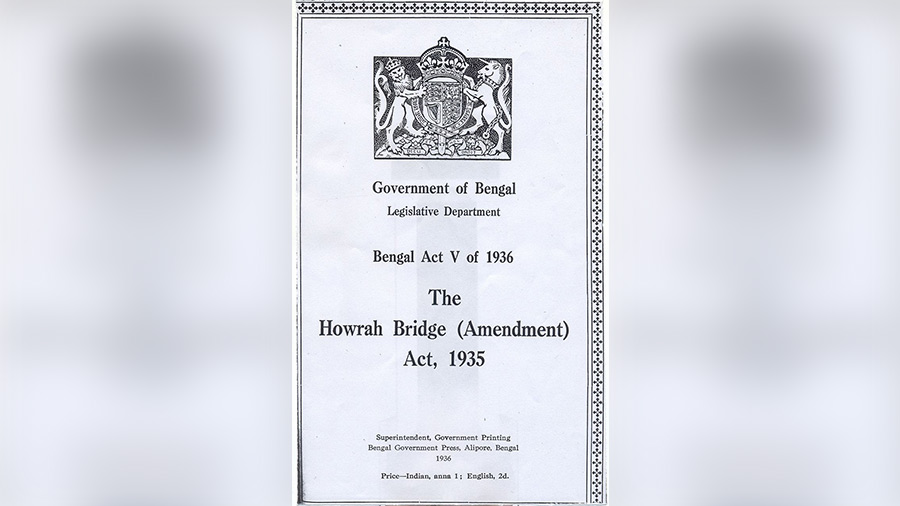 The Howrah Bridge Amendment Act, 1935