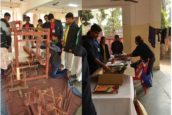 Lakshmipat Singhania Academy organised 'Tana Bana', a textile fair