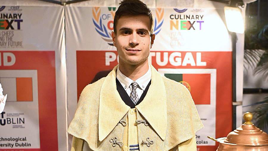 Aderito Lamoza Carvalho from Portugal in his national dress. “I’m a bit nervous, which is normal. I hope every country over here has a great time,” said Aderito
