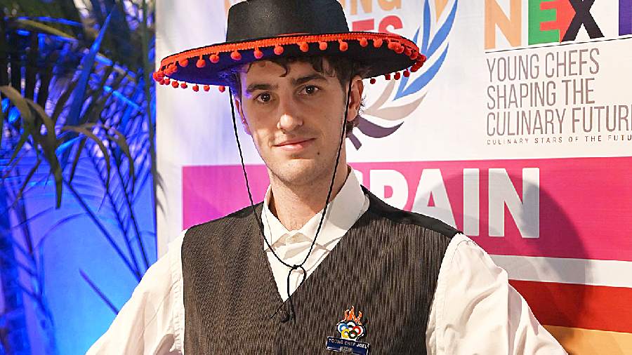 Joel Saiz Martorell from Spain in his national outfit. “I’m really honoured to be a part of this competition and a chance to come to India and see how beautiful it is,” said Joel.