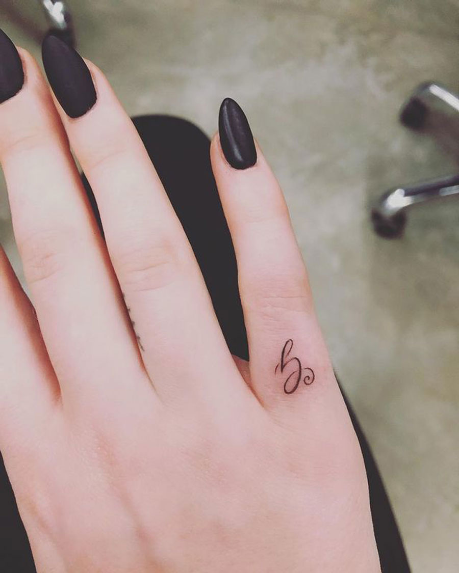 Sleek like Sophie: Alphabet tattoos are minimal and artistic. Like Sophie Turner, you too can get your initials or the initials of your bae done