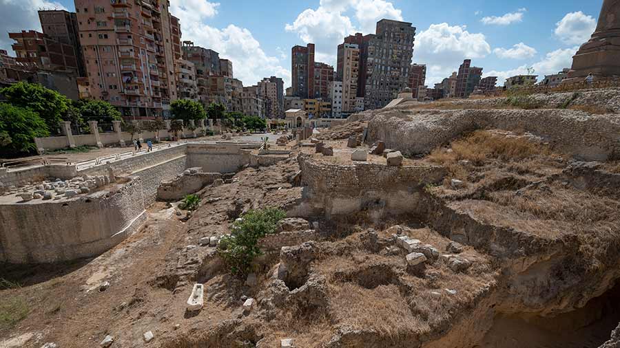 Excavated portions of the Serapeum of Alexandria