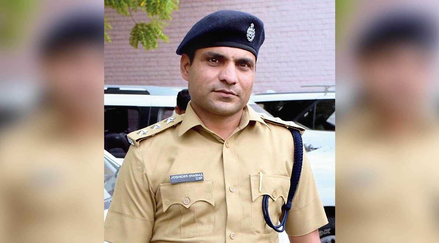 Joginder Sharma now works as an officer of Haryana Police