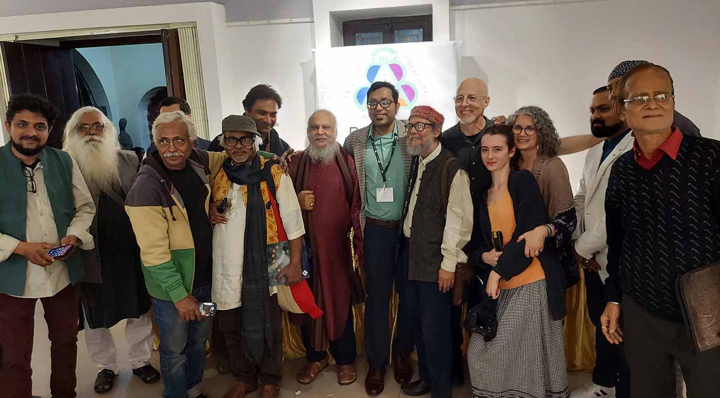 Artists from West Bengal and Boston showcased their work at the event at the Academy of Fine Arts