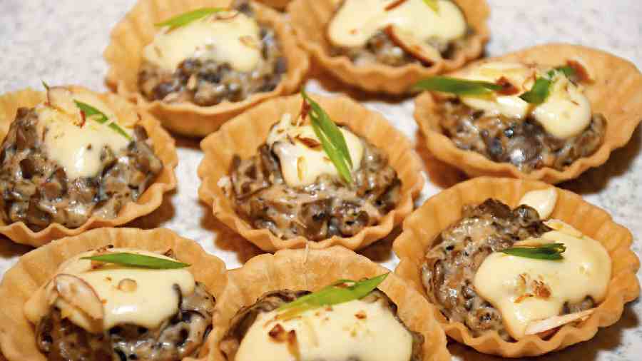 Baked Mushroom Tart