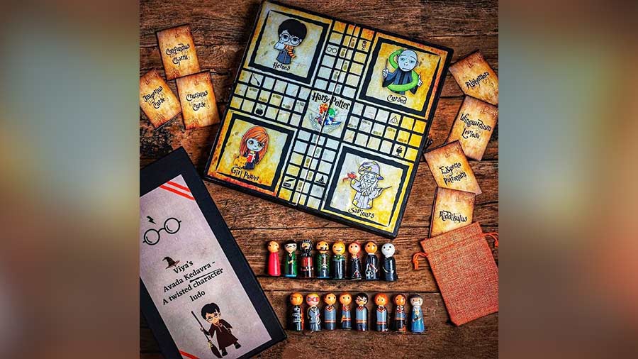 Buy Harry Potter-themed Ludo set with spell cards and character peg