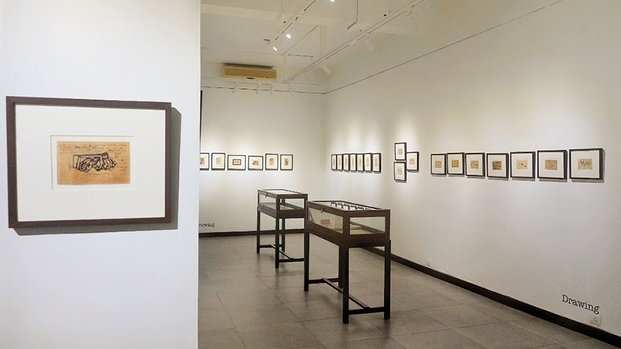 Affectionately called Mastermoshai by his students, artist Nandalal Basu introduced his students and fellow professors to the art of postcard drawing