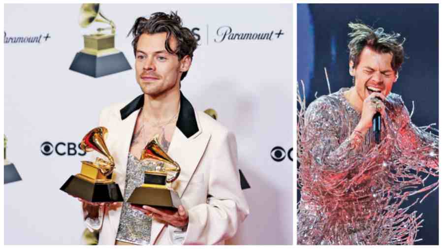For the millionth time, it is really Harry’s House we are living in. Harry Styles took home two Grammy Awards — Best Pop Vocal Album and The Best Album for Harry’s House, beating  Beyonce’s Renaissance. “This doesn’t happen to people like me very often, and this is so nice,” said an ecstatic Harry. The golden boy of the industry took to the stage before that in shimmery silver frills, blasting out As It Was to a packed hall.