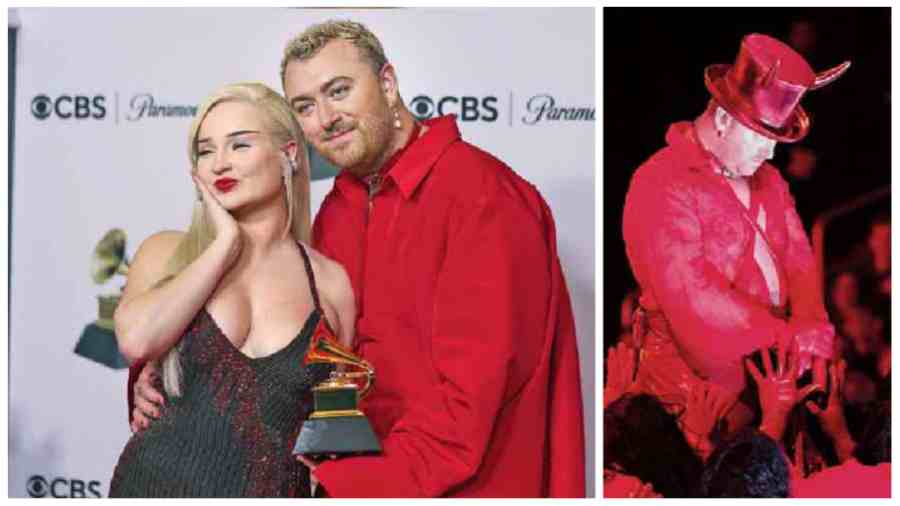 Sam Smith and Kim Petras took home the Grammy for Best Pop Duo/Group Performance for Unholy, from Smith’s upcoming album, Gloria. Petras became the first transgender woman to win the award, while for Smith, it was their fourth Grammy win. The duo also took to the stage to drop a sultry perfrormance of the number.