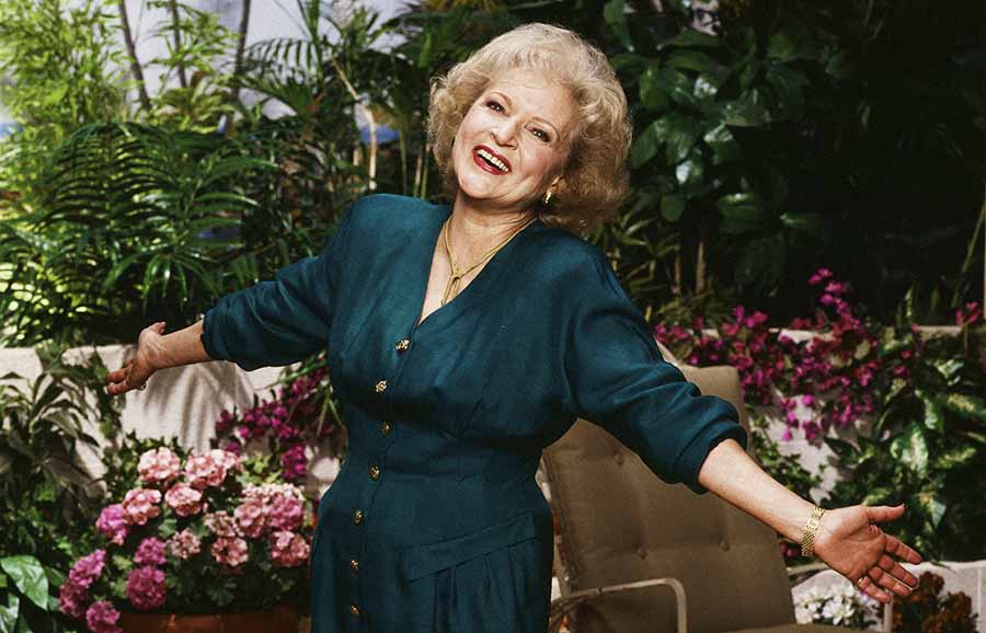 Betty White walked into the hearts of the audience with her adorable performance as Rose Nylund in the much-acclaimed television series The Golden Girls.