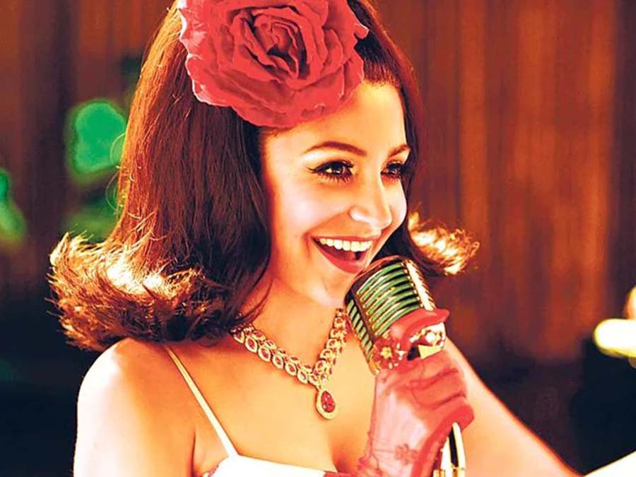 Anushka Sharma plays a jazz singer named Rosie in Bombay Velvet (2015).