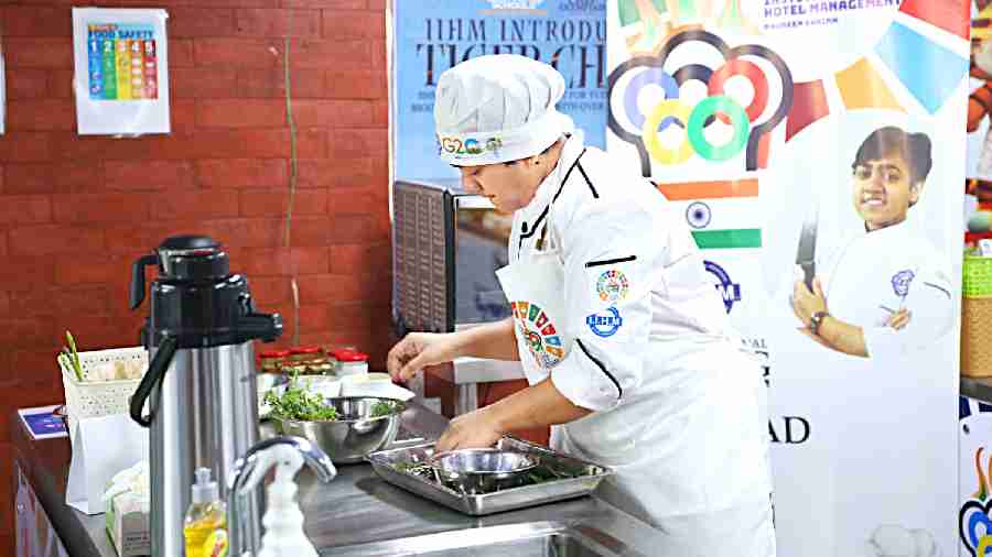 Naureen Shaikh in the International Young Chef Olympiad