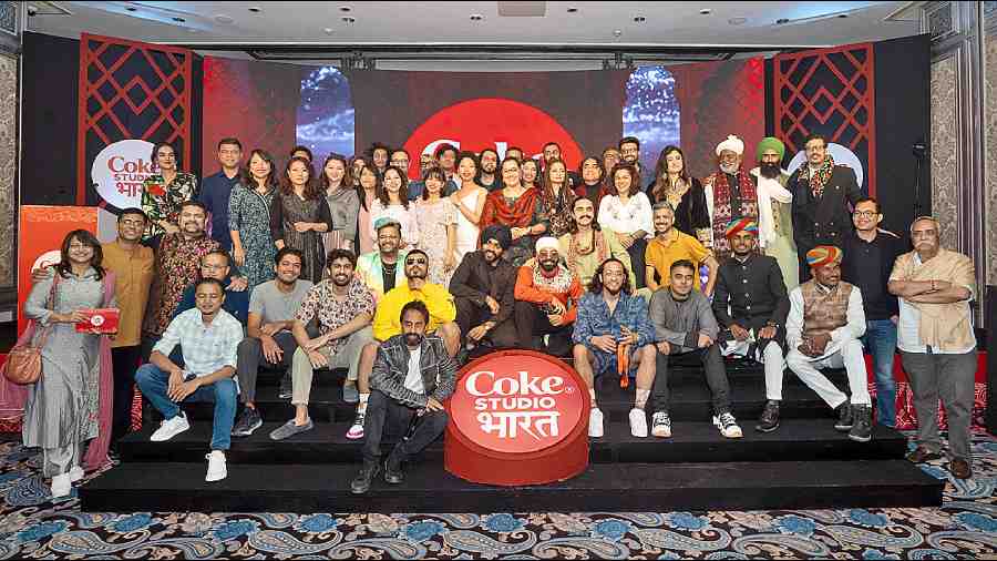 The entire team of Coke Studio Bharat Season 1