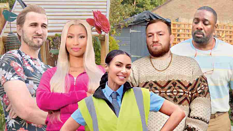 Celebrities including Harry Kane, Nicki Minaj, Kim Kardashian, Connor McGregor and Idris Elba have been given the deep fake treatment in ITVX’s Deep Fake Neighbour Wars