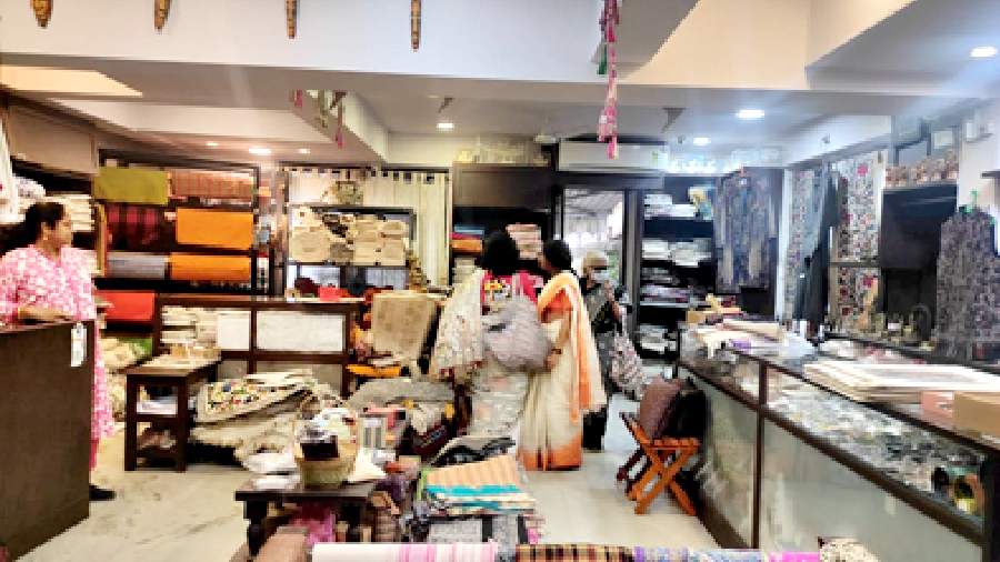 The Bengal Home Industries Association’s store on Rashbehari Avenue