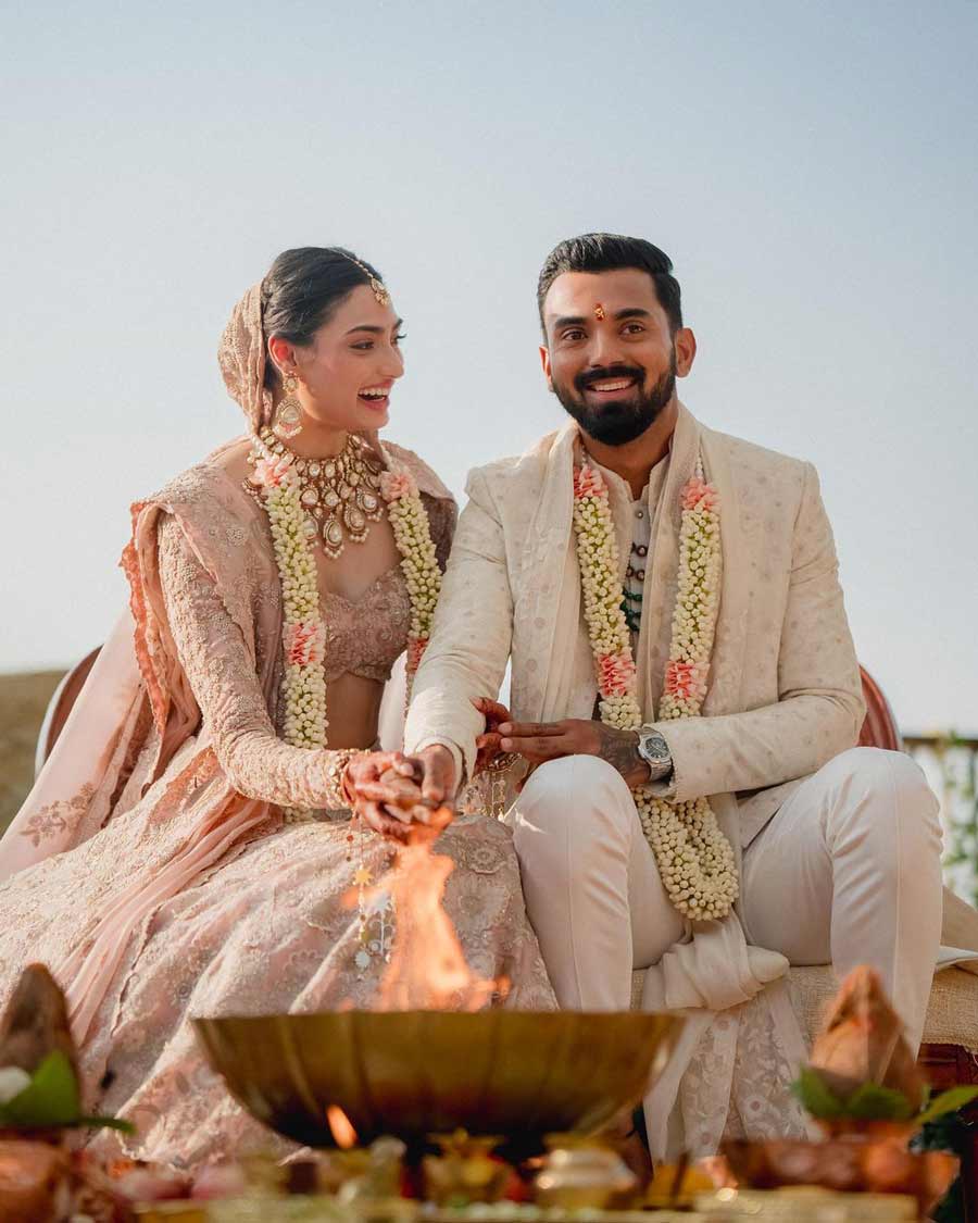 KL Rahul and Athiya Shetty, who got married just weeks before Sidharth and Kiara, hold the fourth position with above 8 million likes. 