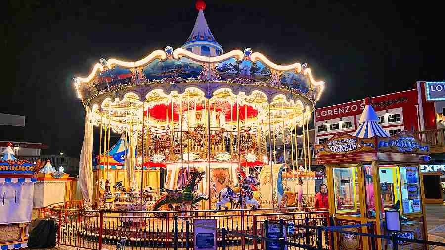 In this picture, there is too much lighting on the carousel but the Samsung Galaxy S23 Ultra brought out all the details that otherwise could have been blown up in the glare