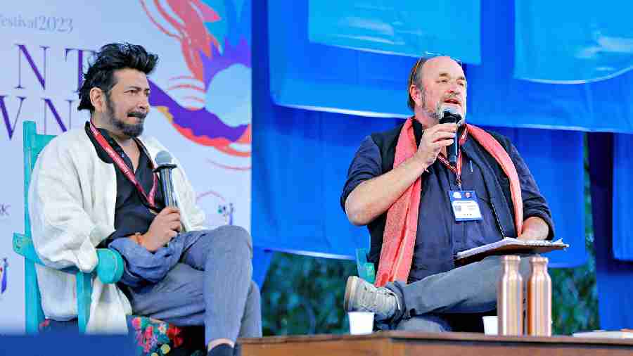 The second day of the festival saw a pioneering physician, oncologist, and author Siddhartha Mukherjee in conversation with historian and festival co-director William Dalrymple. On the sidelines of the launch of his book The Song of the Cell: An Exploration of Medicine and the New Human, and while talking about cancer cells, Mukherjee said, “…there is a phenomenon of immune surveillance… so when you, say, weaponise a cell against cancer what you are really trying to do is make cancer visible again to the immune system where it had previously become invisible.”