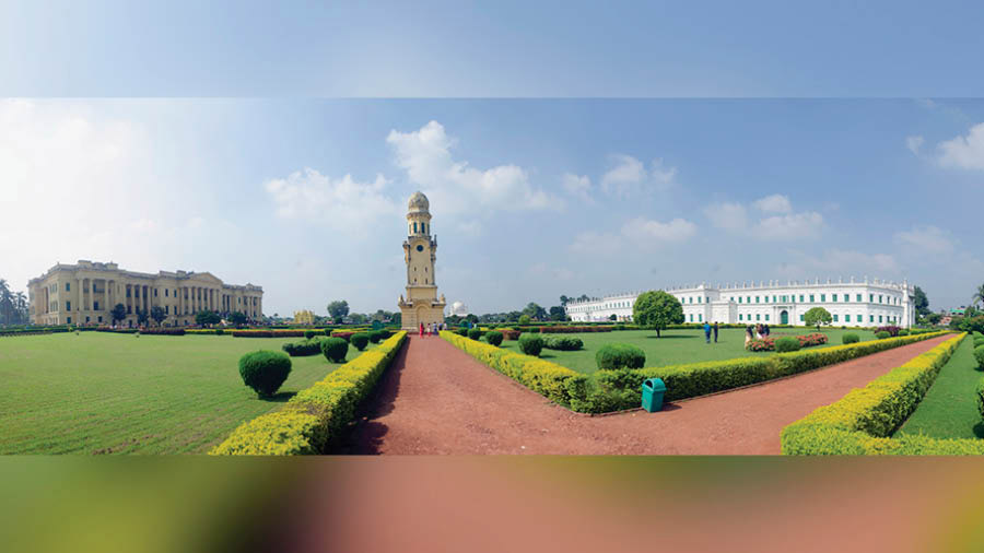 Panoramic view of Hazarduari complex